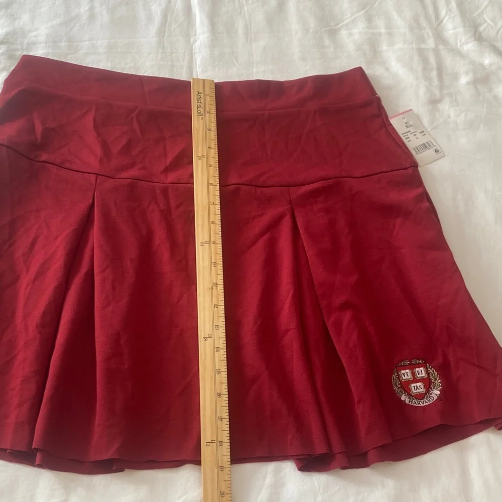 Zoe + Liv Burgundy Mini Skirt - Picture 5 of 6